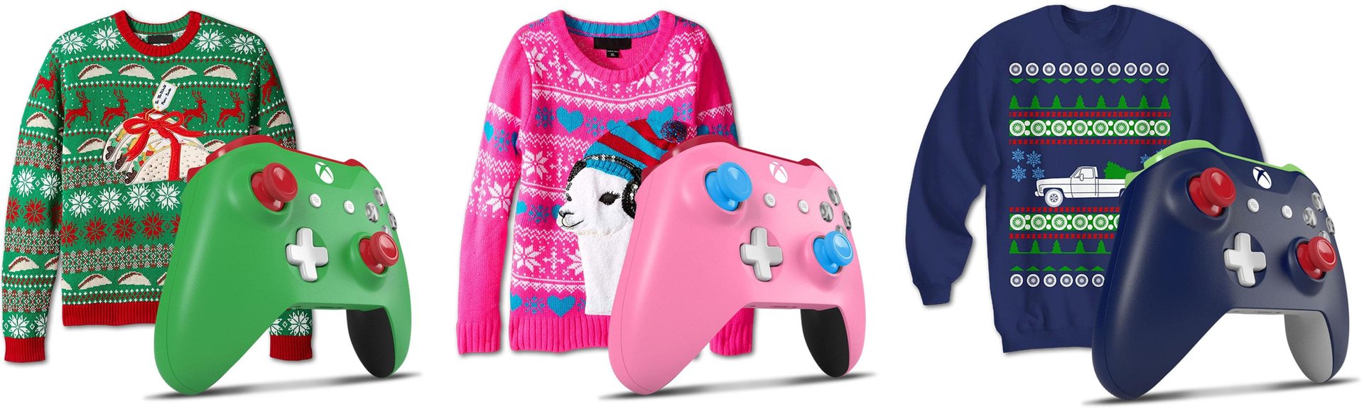 Holiday Sweaters with Matching Controller